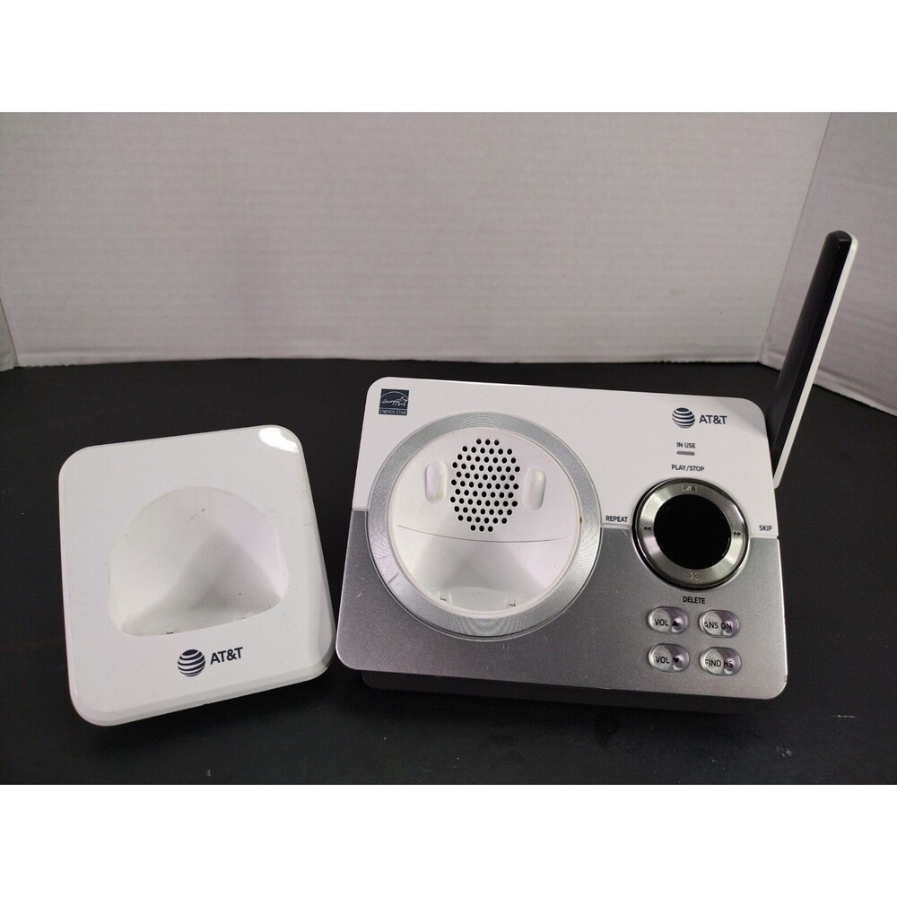 AT&T EL52219 Answering System Base White 2 Handset Compatible No AC Adapter